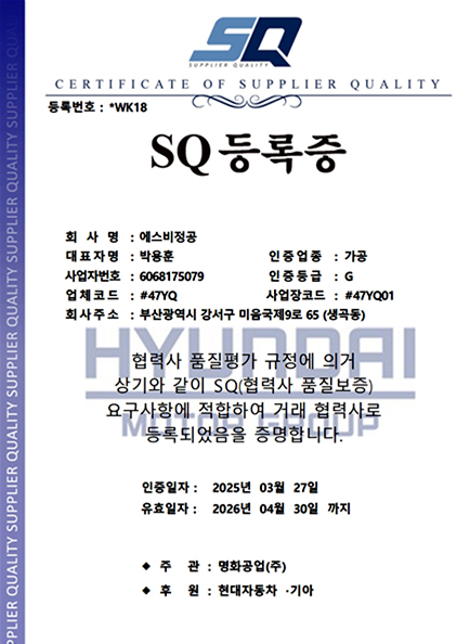 SQ Certification
