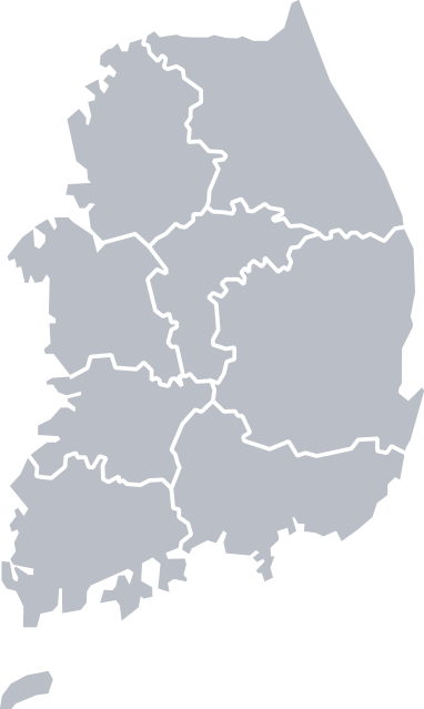 Map of South Korea
